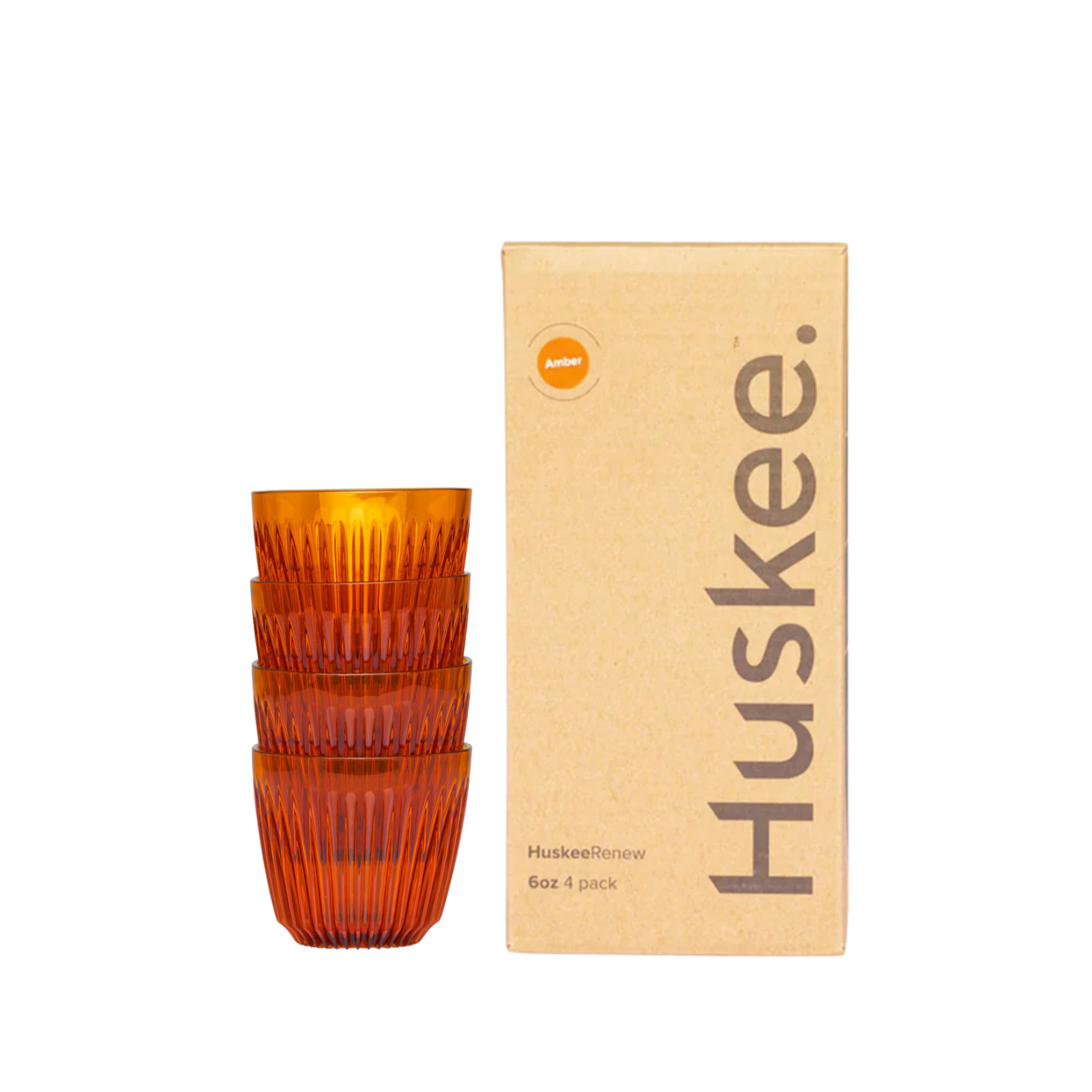 Renew 6oz 4 pack Amber - Huskee