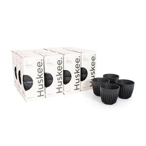 Mug 3oz Espresso Set Charcoal 4pcs - Huskee